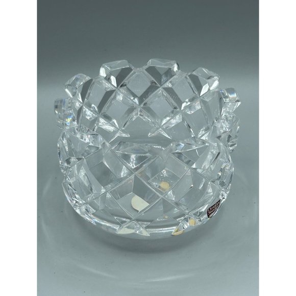 Orrefors Sweden Small Crystal Bowl Dish Scalloped Edges "Sofiero" GUNNAR CYRÉN - Picture 8 of 12